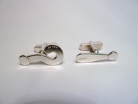 Sterling silver punctuation mark cufflinks