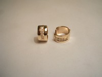 9ct yellow gold and diamond earrings