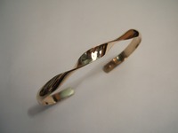 9ct gold twisted bangle made from customers old gold