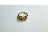18ct yellow gold multi diamond ring