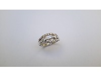 18ct white gold multi diamond ring set with rounds, baguettes and princess cuts.