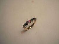 18ct yellow and white gold DEAREST ring