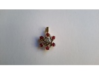 Ruby and diamond pendant