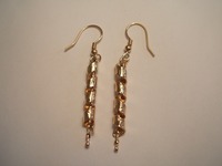 9ct gold drop earrings