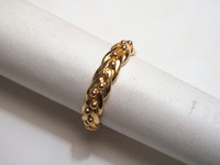 Plaited style wedding ring