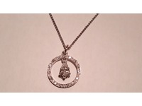 18ct white gold diamond necklet